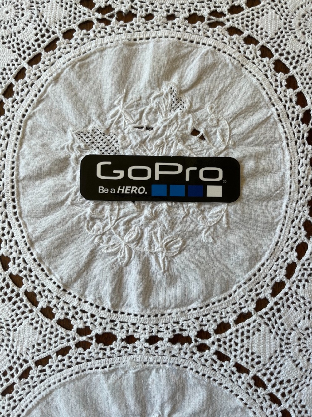 NEW GoPro Be a HERO decal sticker black, blue & white